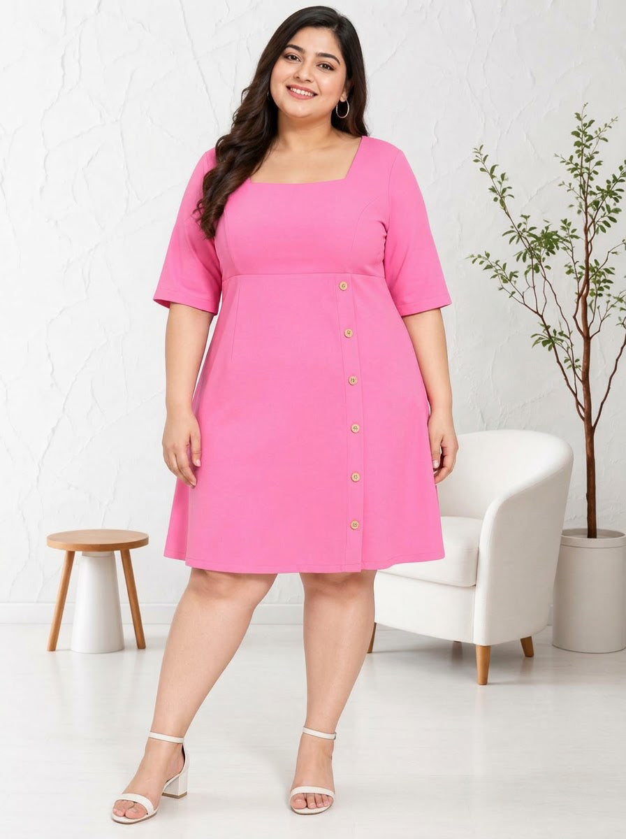 Plus Size Pink Dress