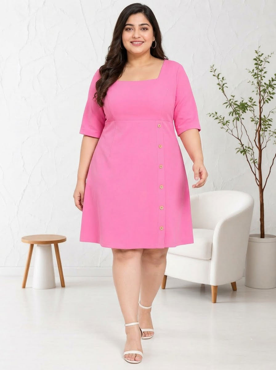 Plus Size Pink Dress