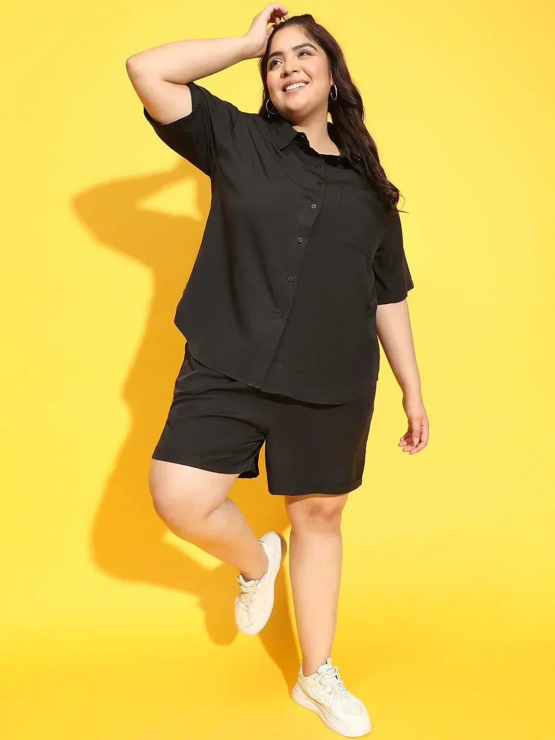 Plus Size Black Co-Ord Set