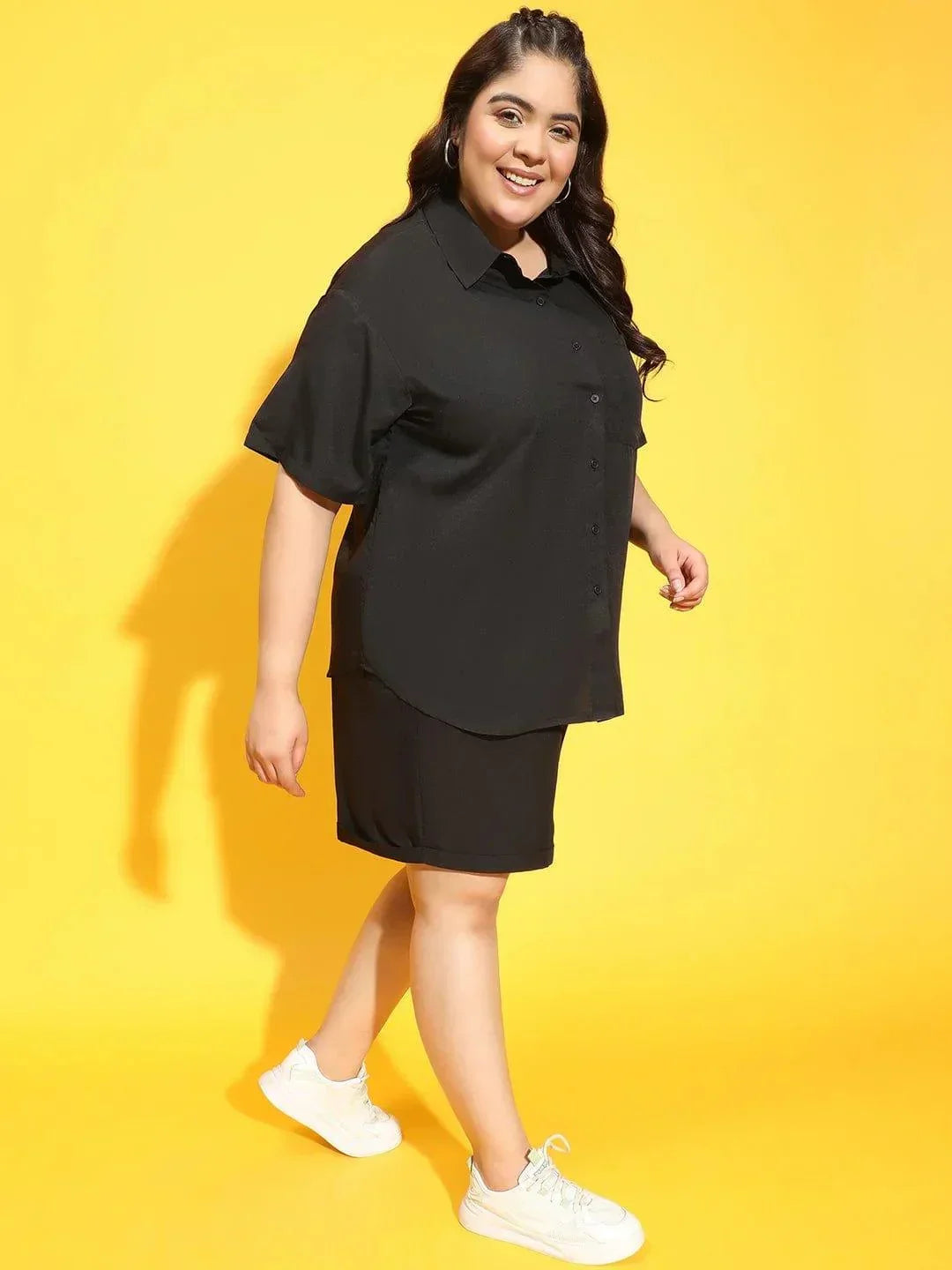 Plus Size Black Co-Ord Set