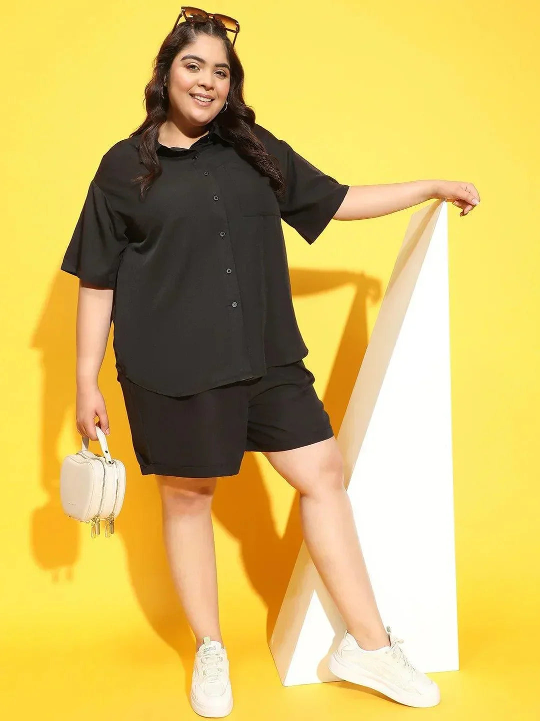 Plus Size Black Co-Ord Set