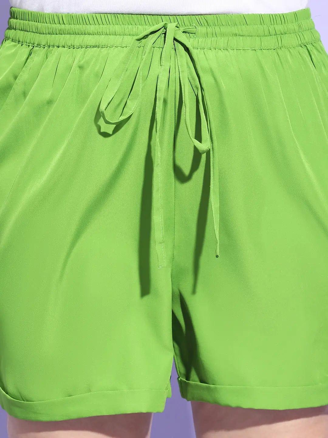 Plus Size Green Short