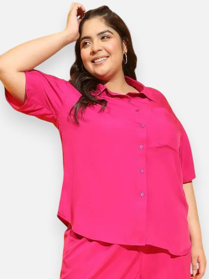 Plus Size Pink Shirt