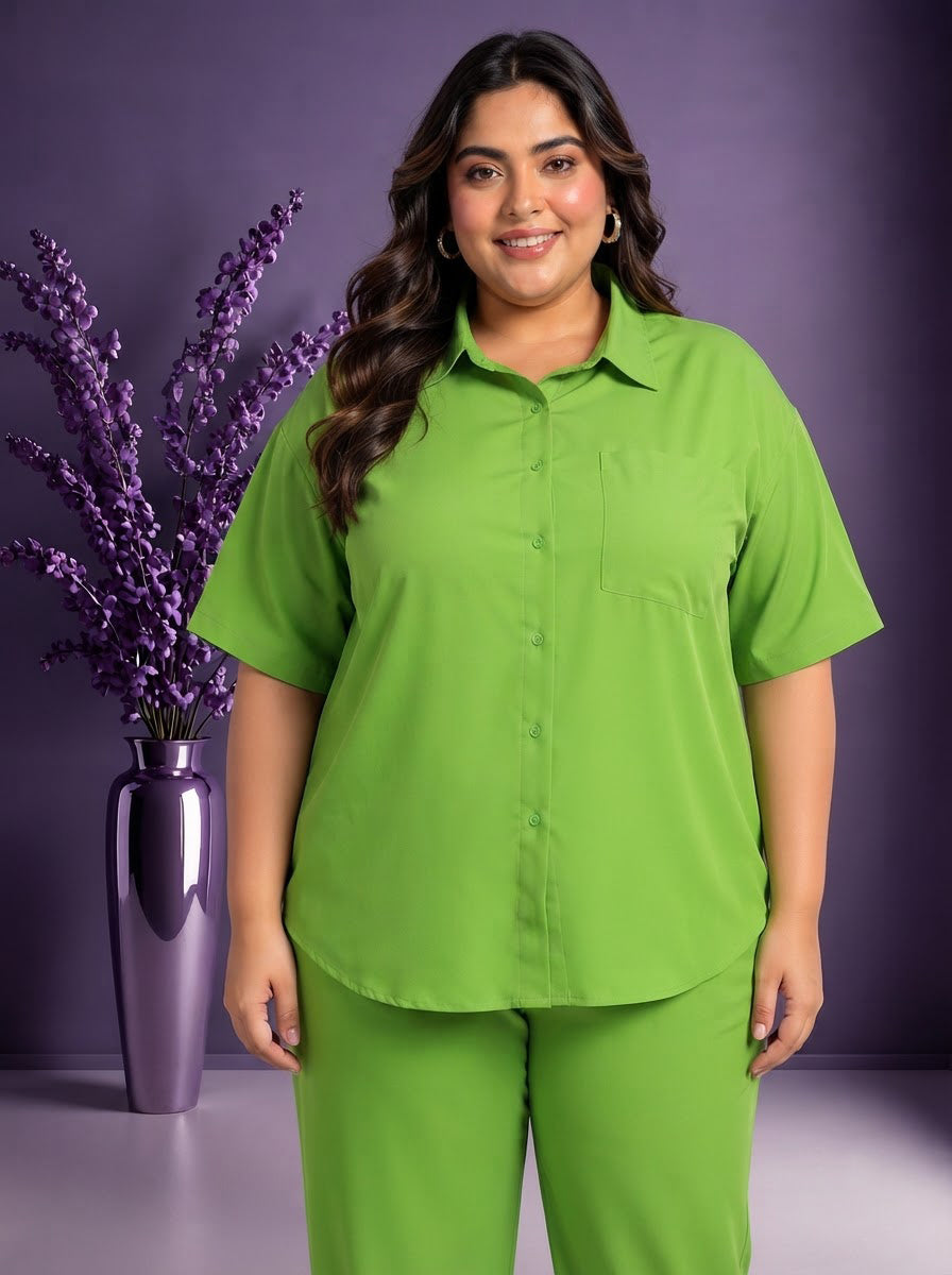 Plus Size Green Shirt
