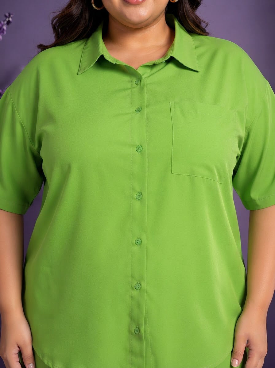 Plus Size Green Shirt