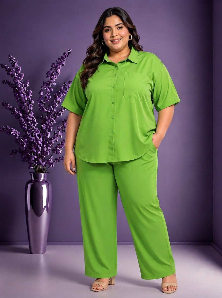 Plus Size Green Shirt