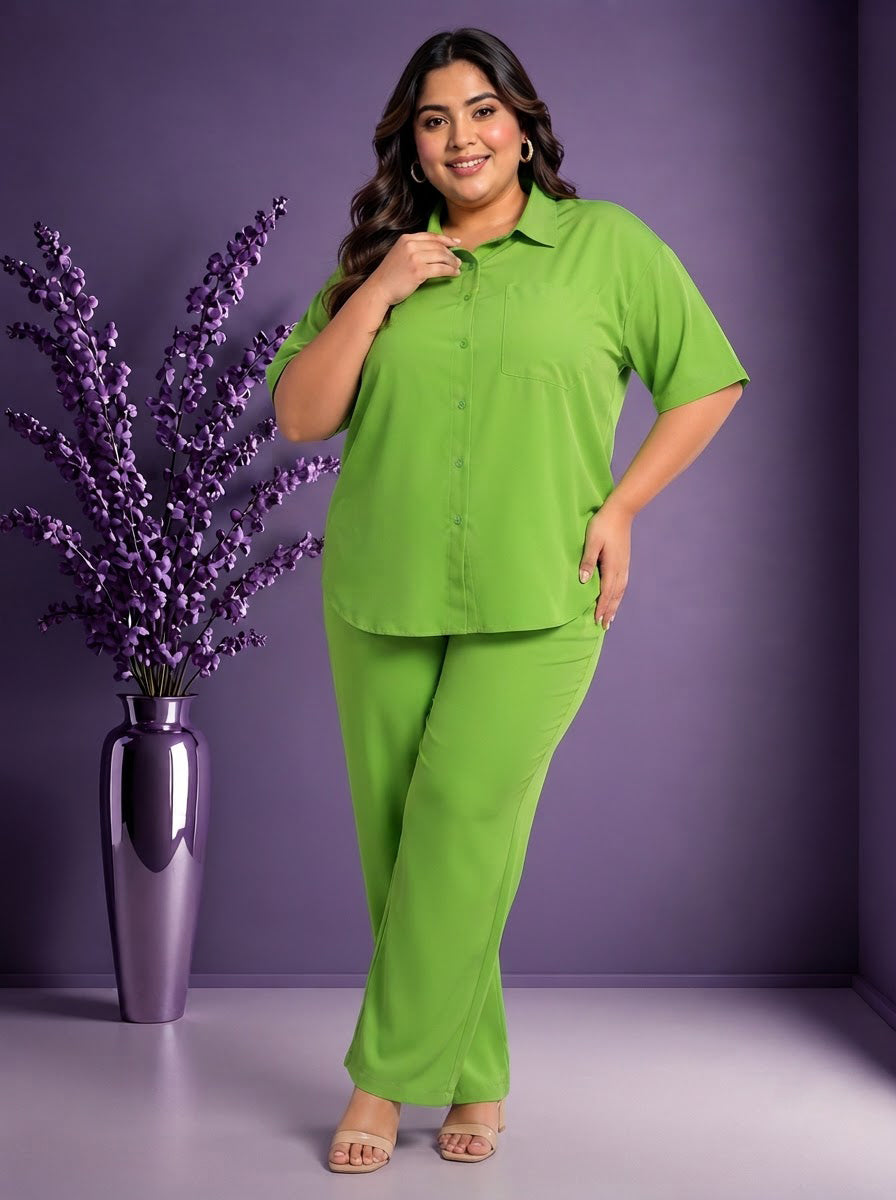 Plus Size Green Shirt