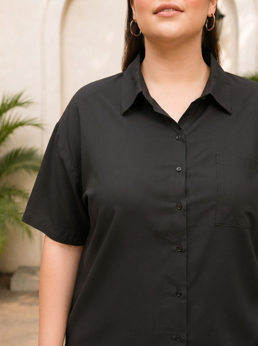 Plus Size Black Shirt