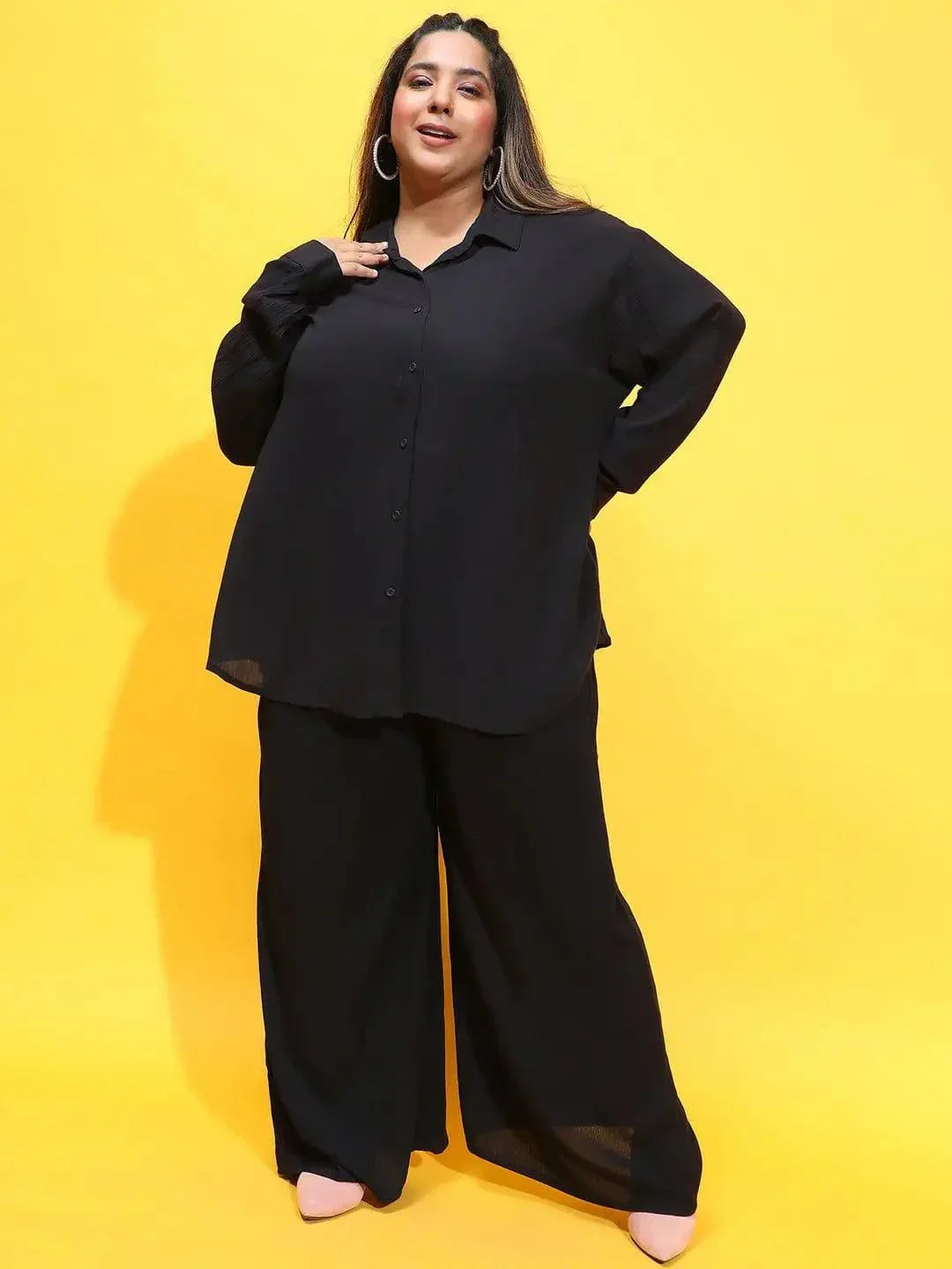 all-rounder-black-shirt-and-pant-plus-size-co-ord-set