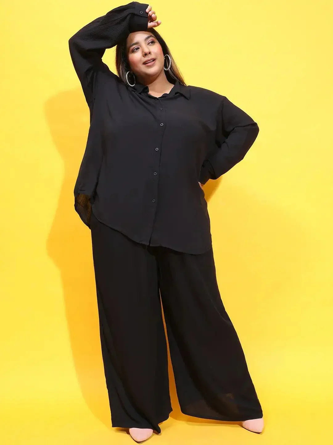 all-rounder-black-shirt-and-pant-plus-size-co-ord-set