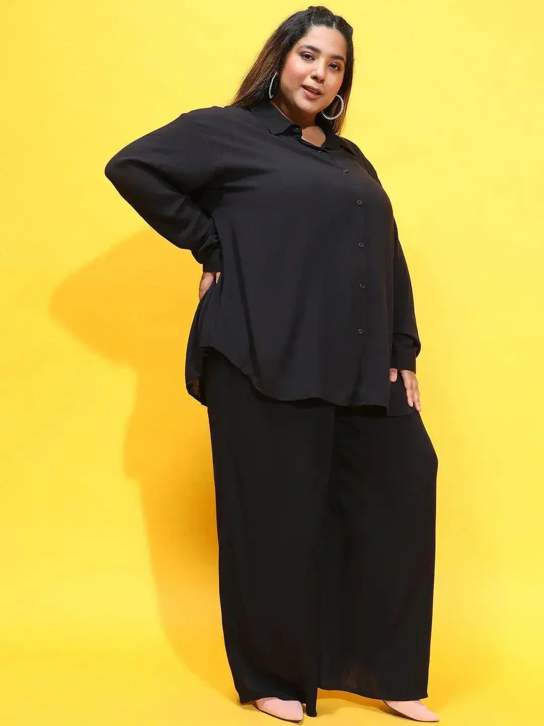 all-rounder-black-shirt-and-pant-plus-size-co-ord-set