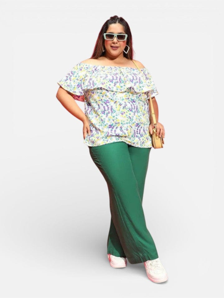 Plus Size Green Pant