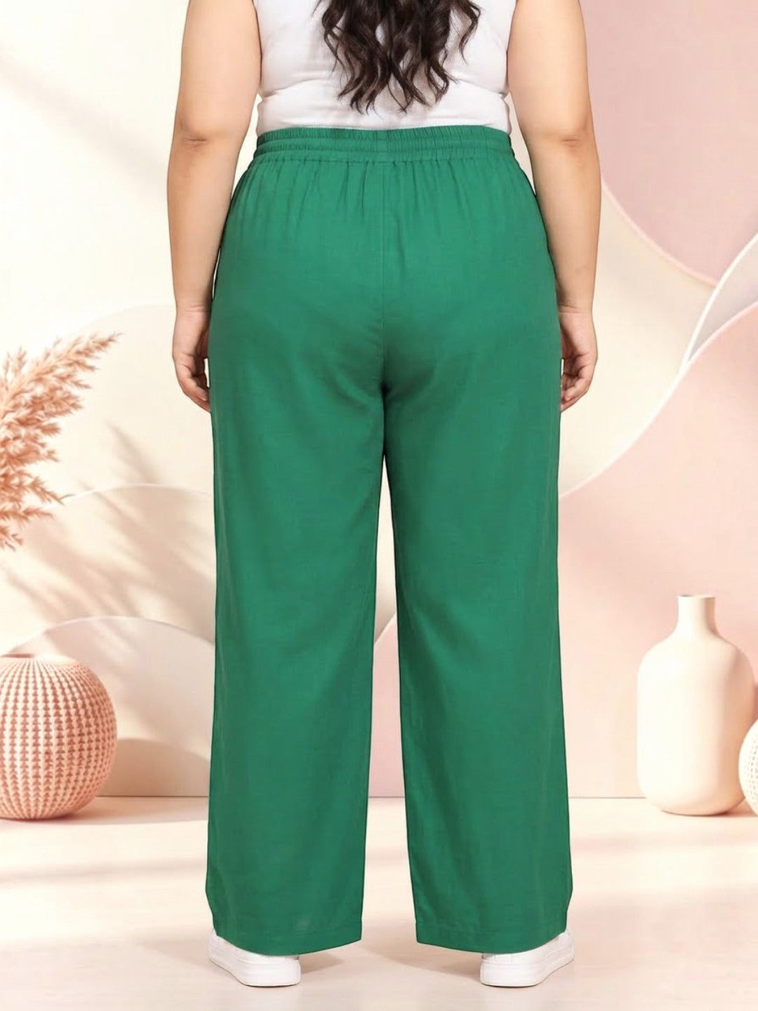 Plus Size Green Pant