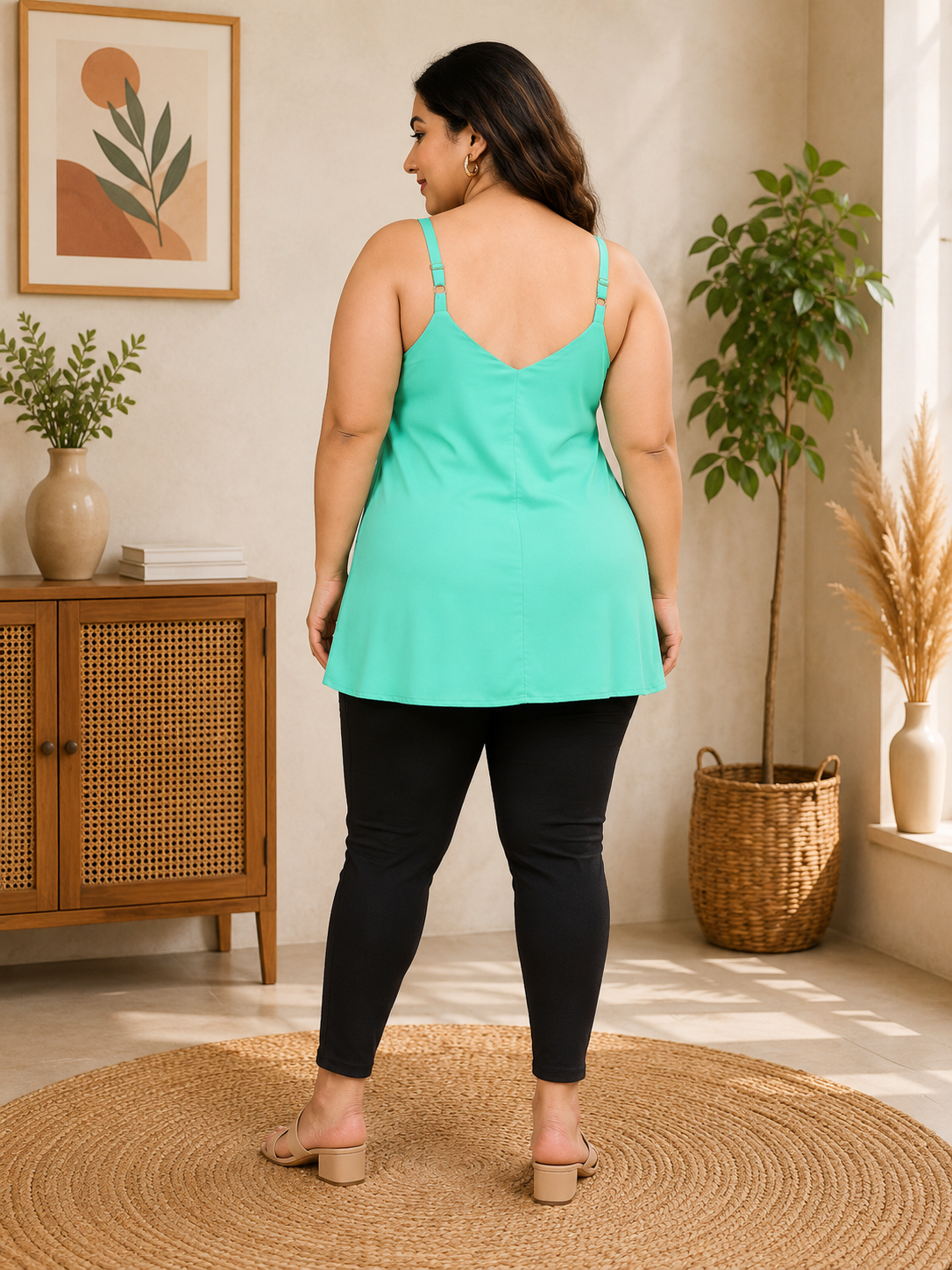 Plus Size Green Top