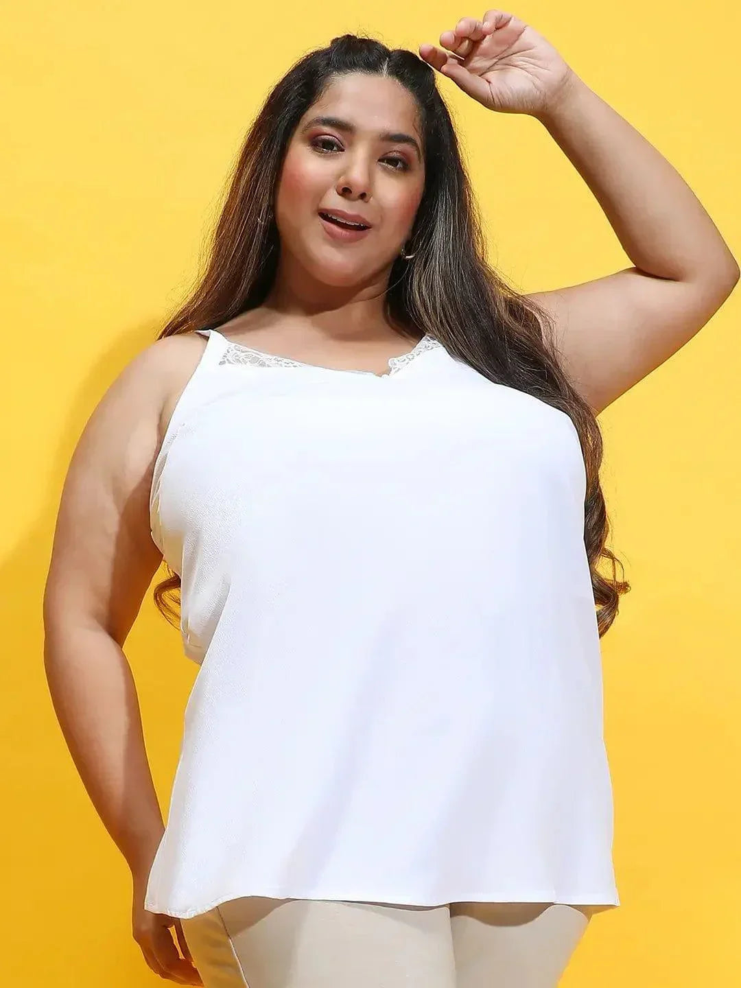 Plus Size White Top