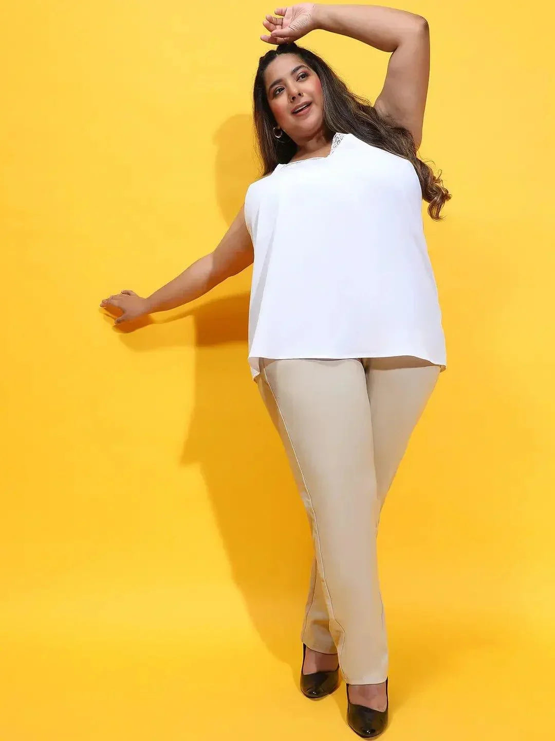 Plus Size White Top