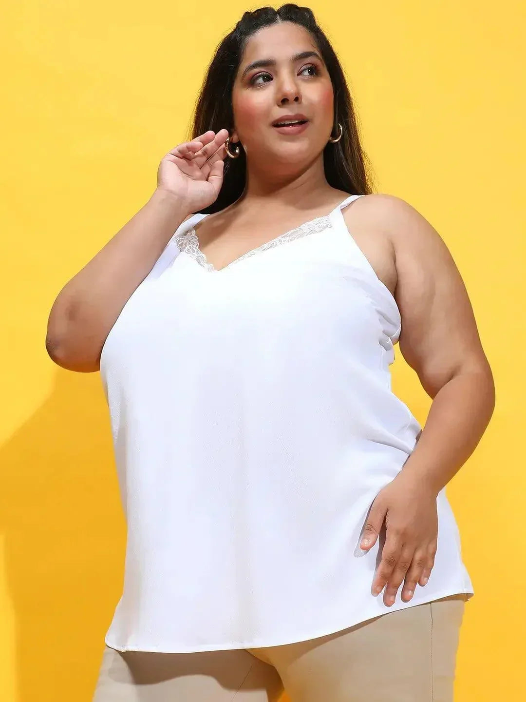 Plus Size White Top