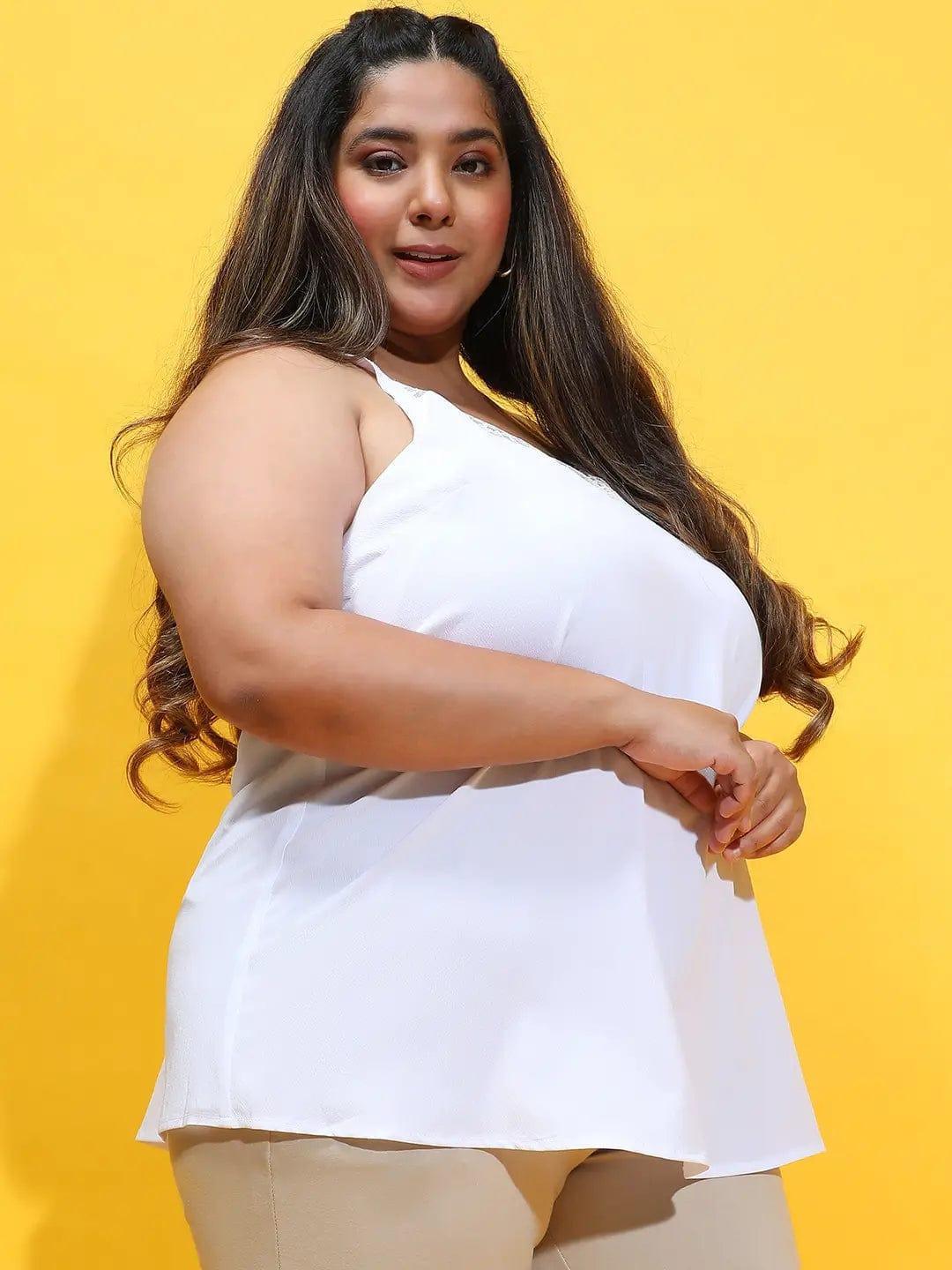 Plus Size White Top