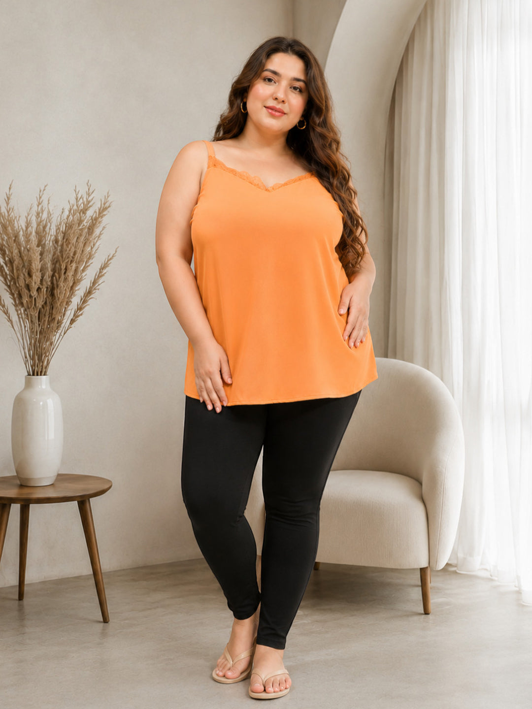 Plus Size Orange Top