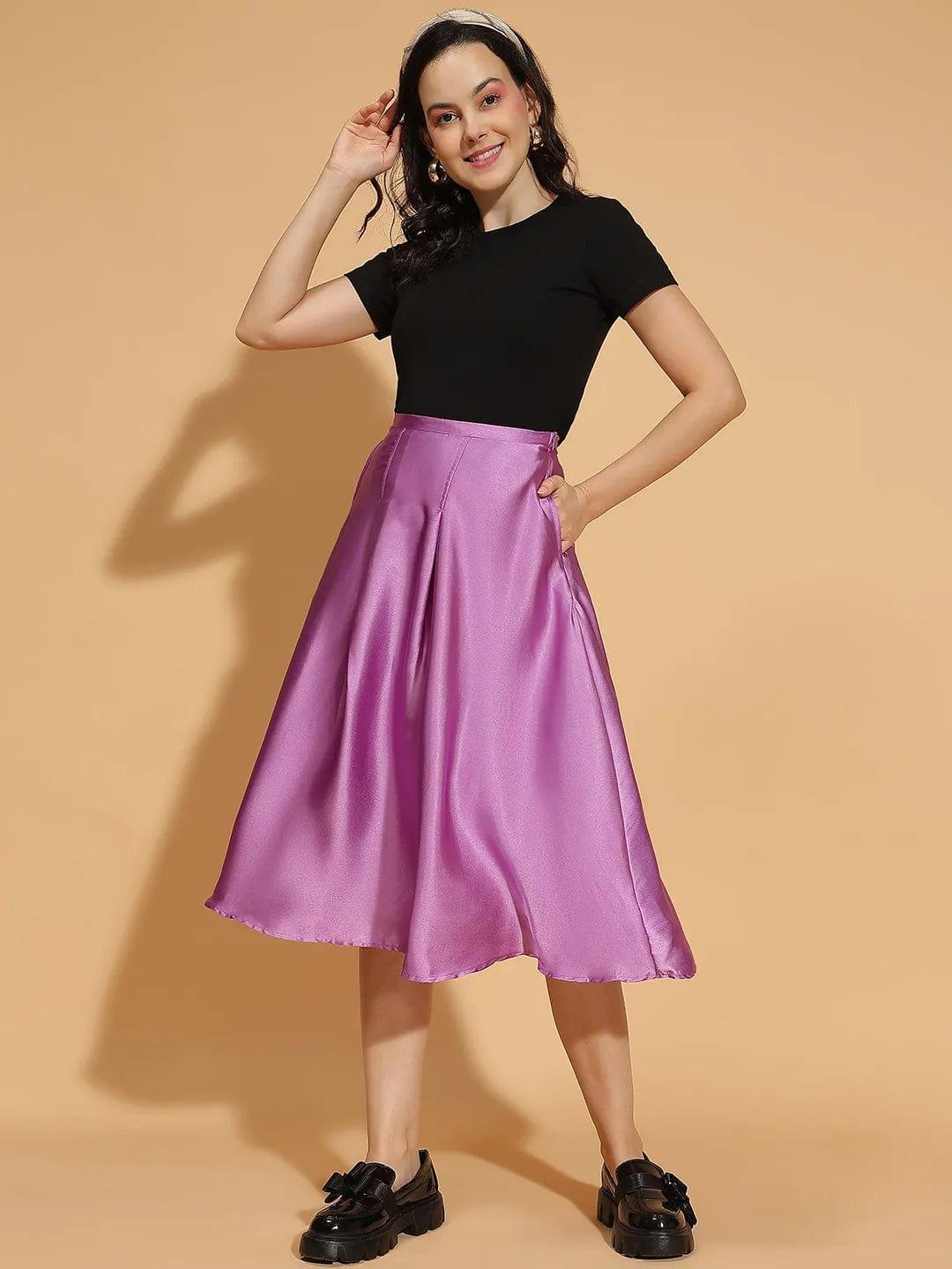 Women Purple Skirt