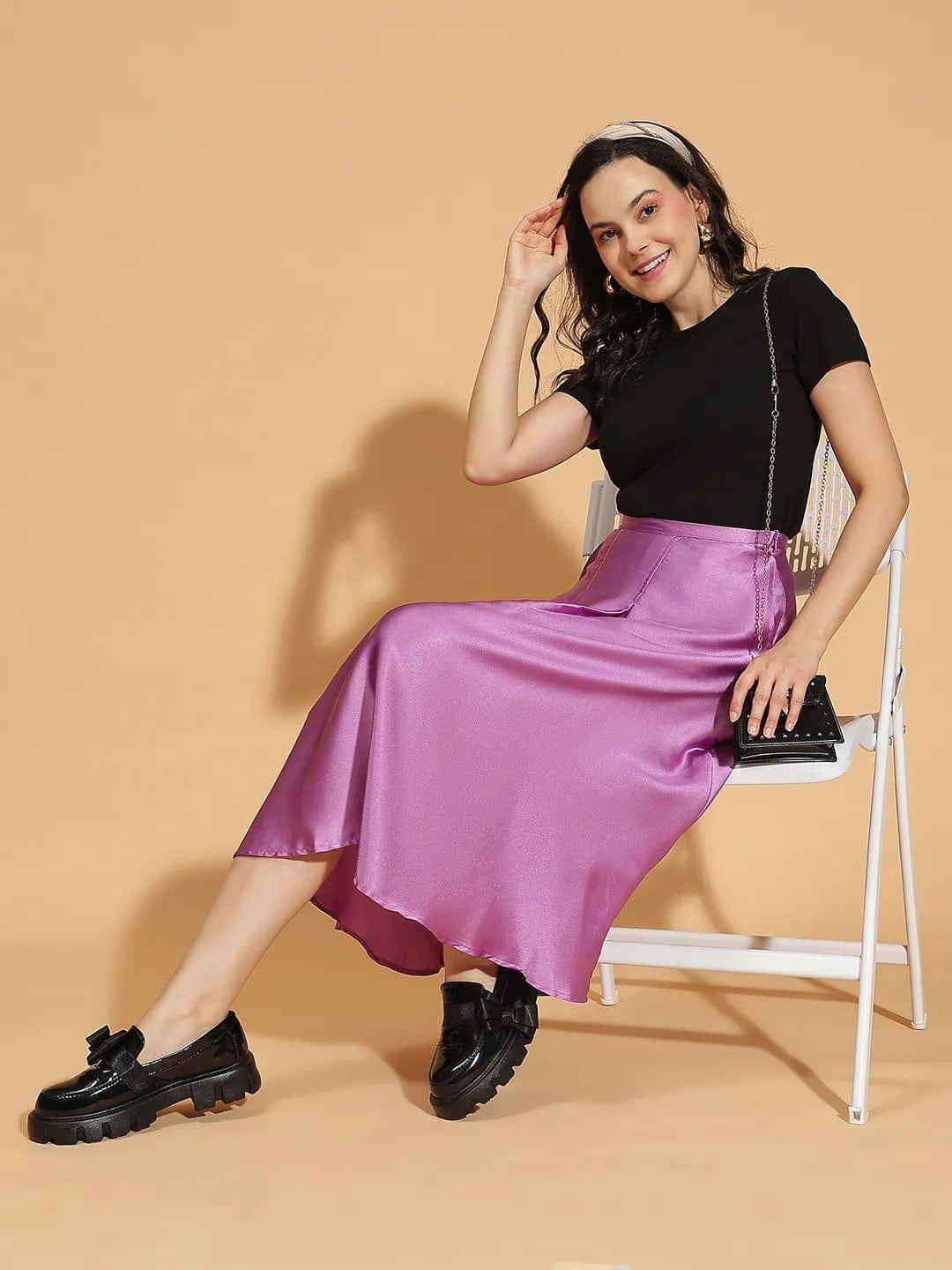 Women Purple Skirt