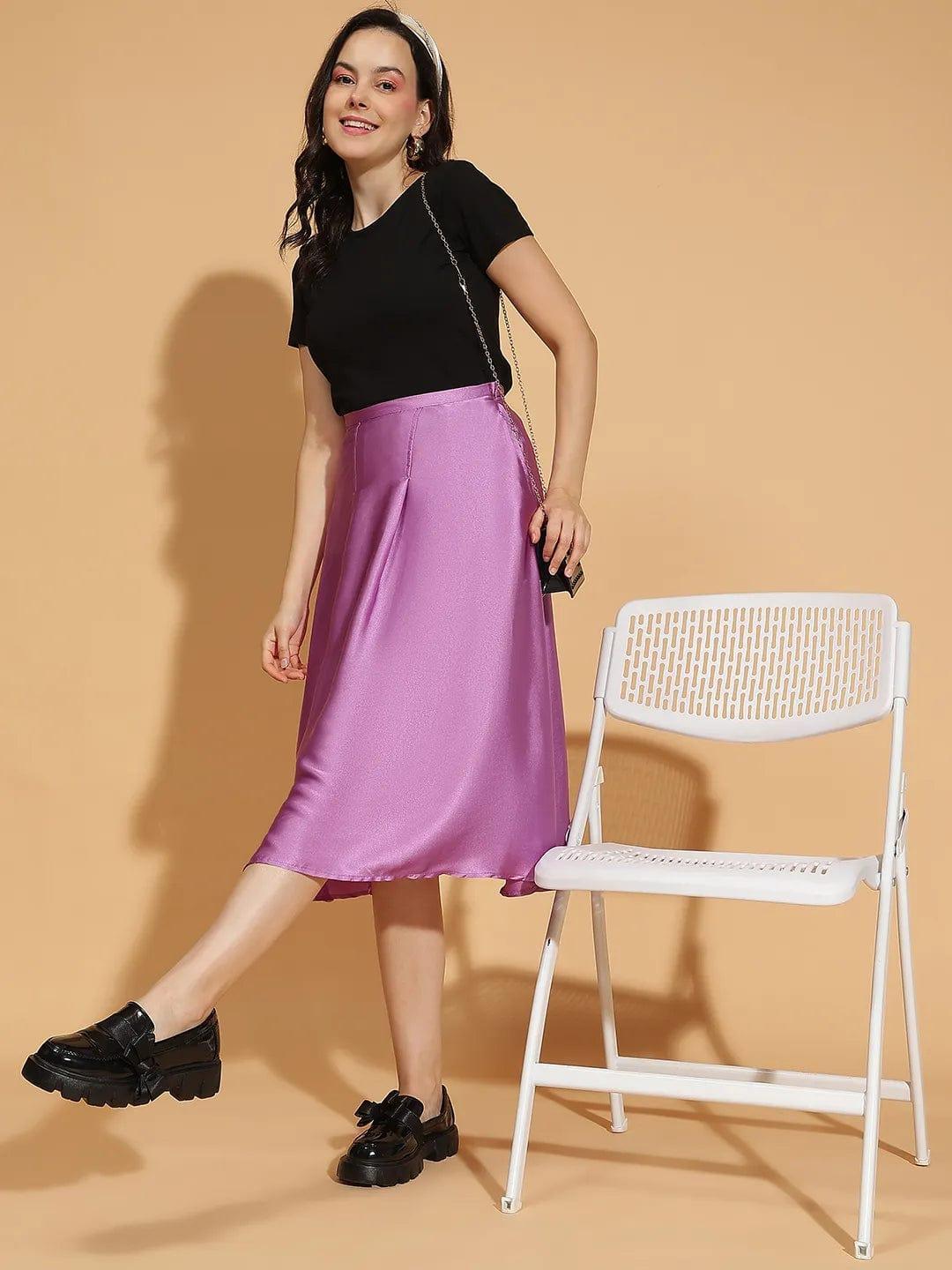 Women Purple Skirt