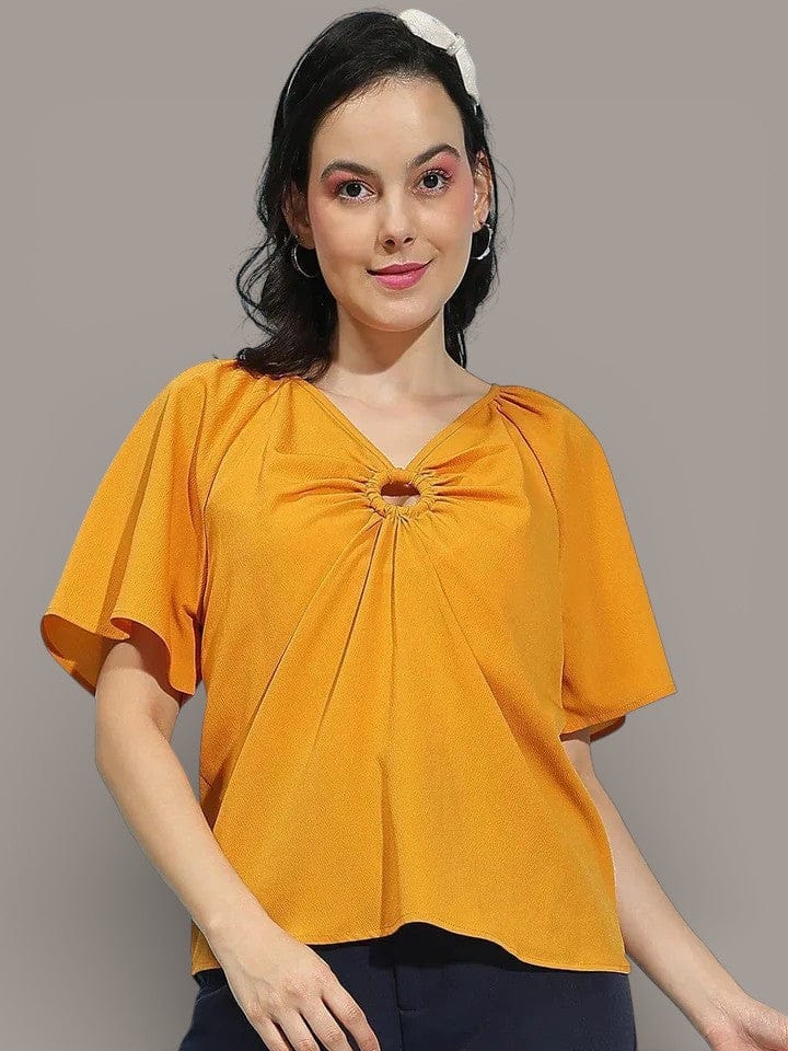 Women Yellow Top