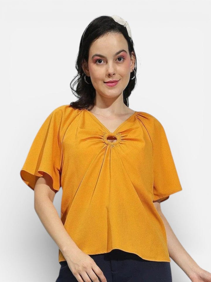 Women Yellow Top