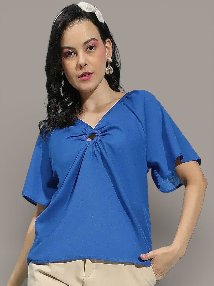 Women Blue Top