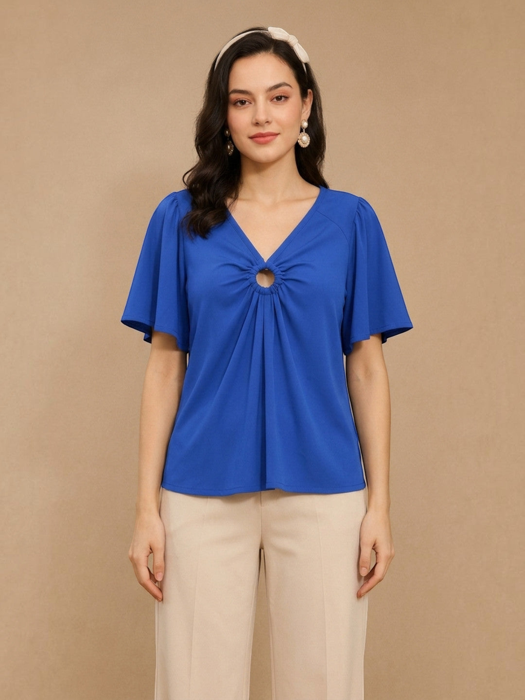 Women Blue Top