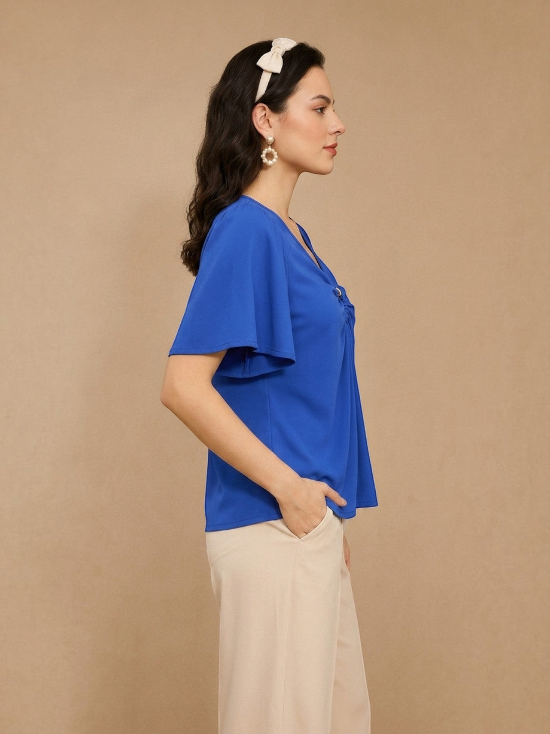 Women Blue Top