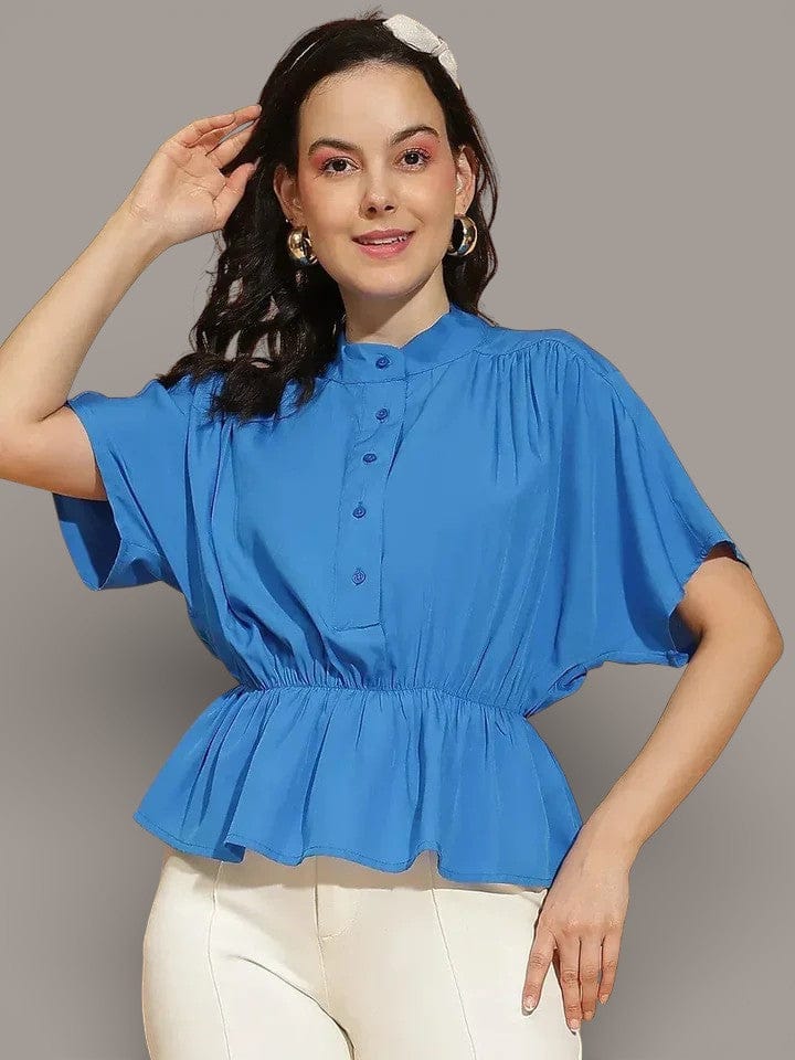 Women Blue Top