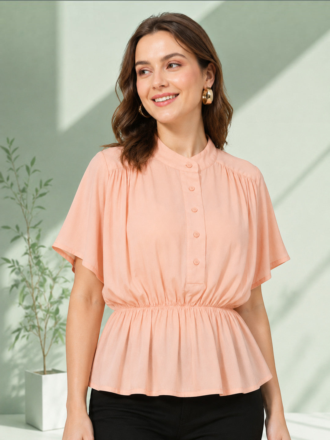 Women Peach Top