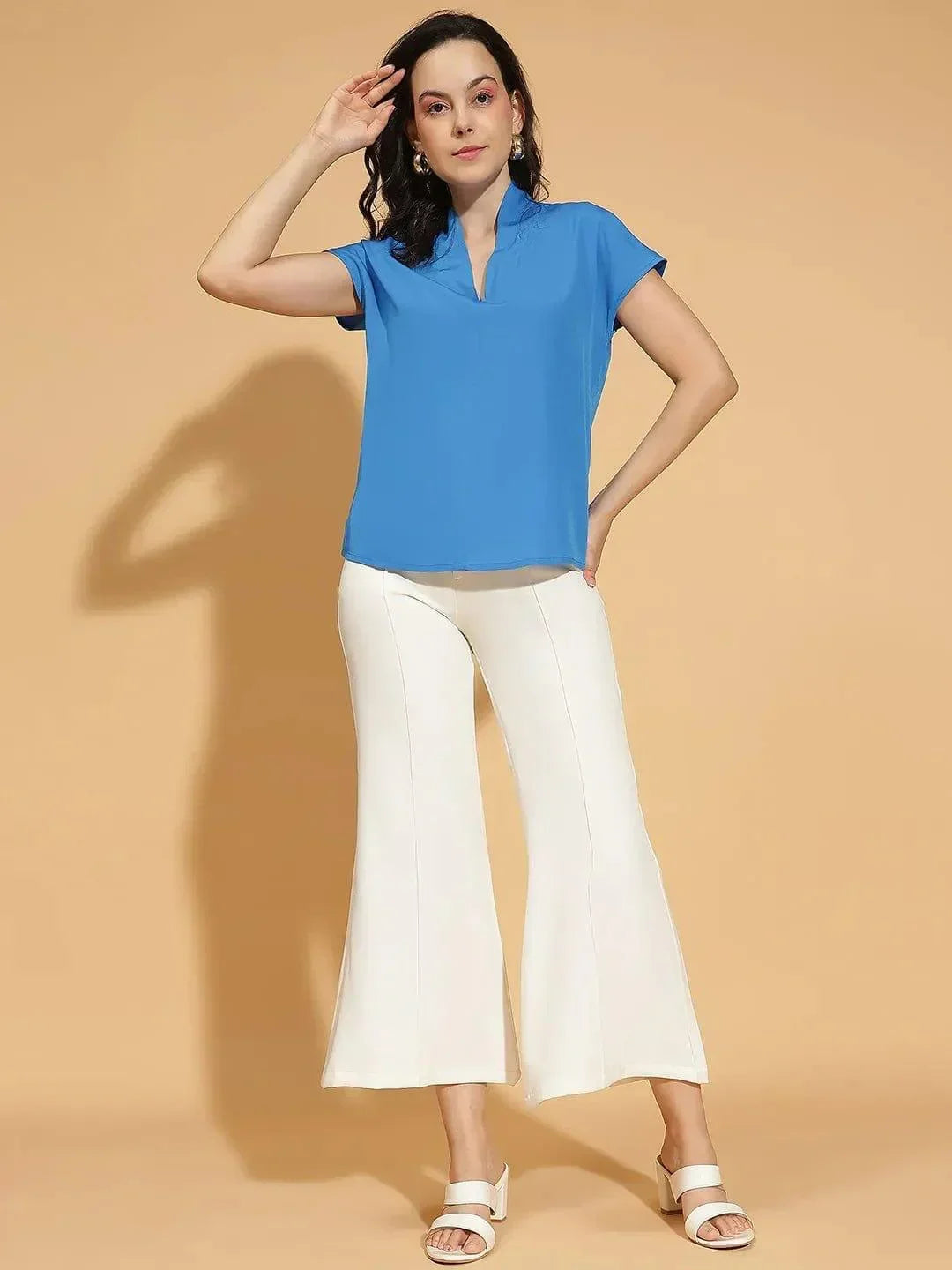 Women Blue Top