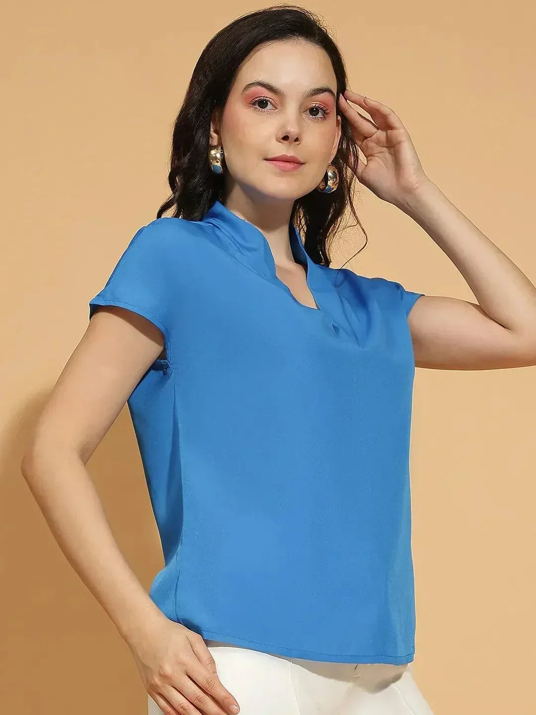 Women Blue Top