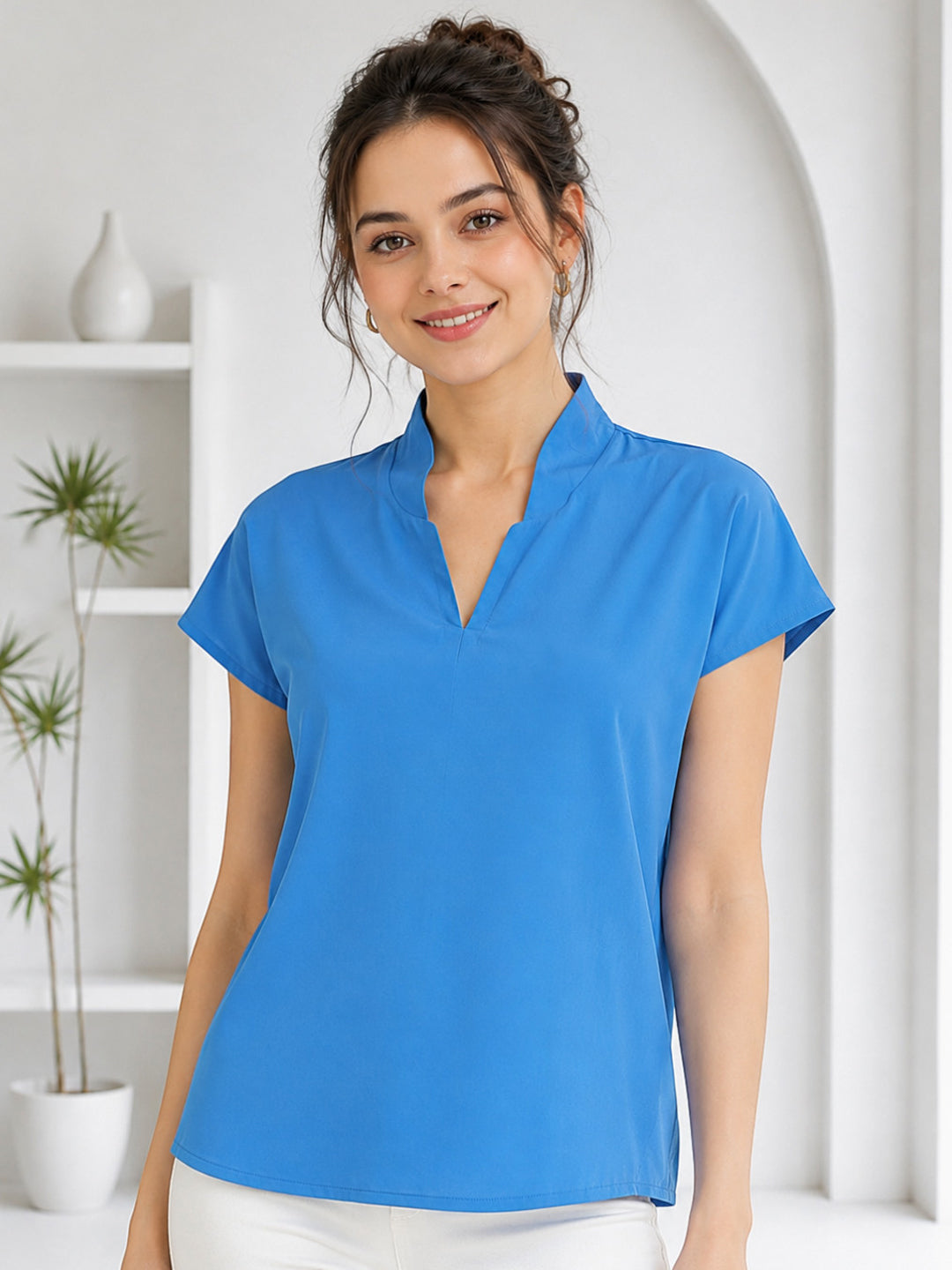 Women Blue Top