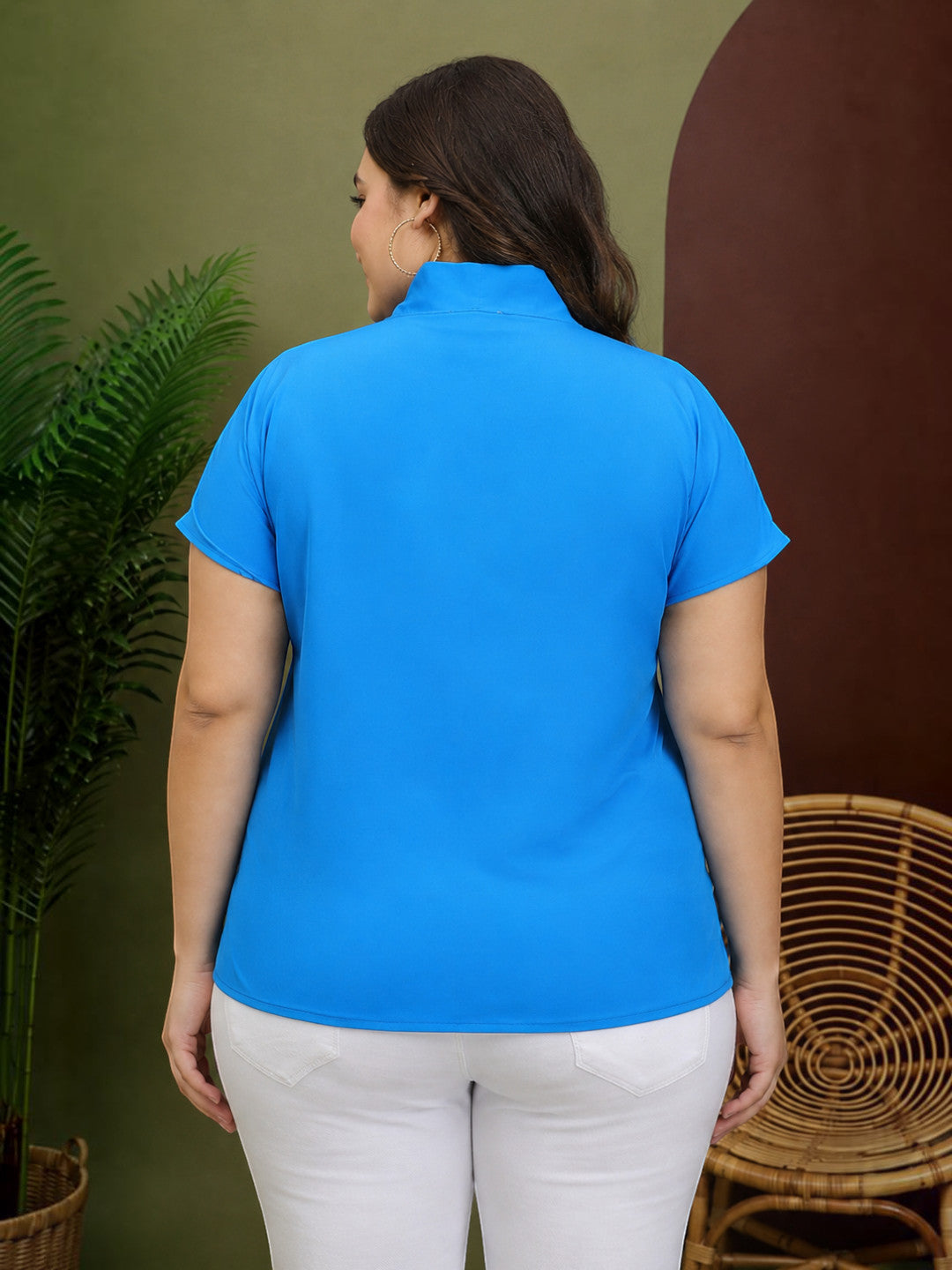 Plus Size Blue Top