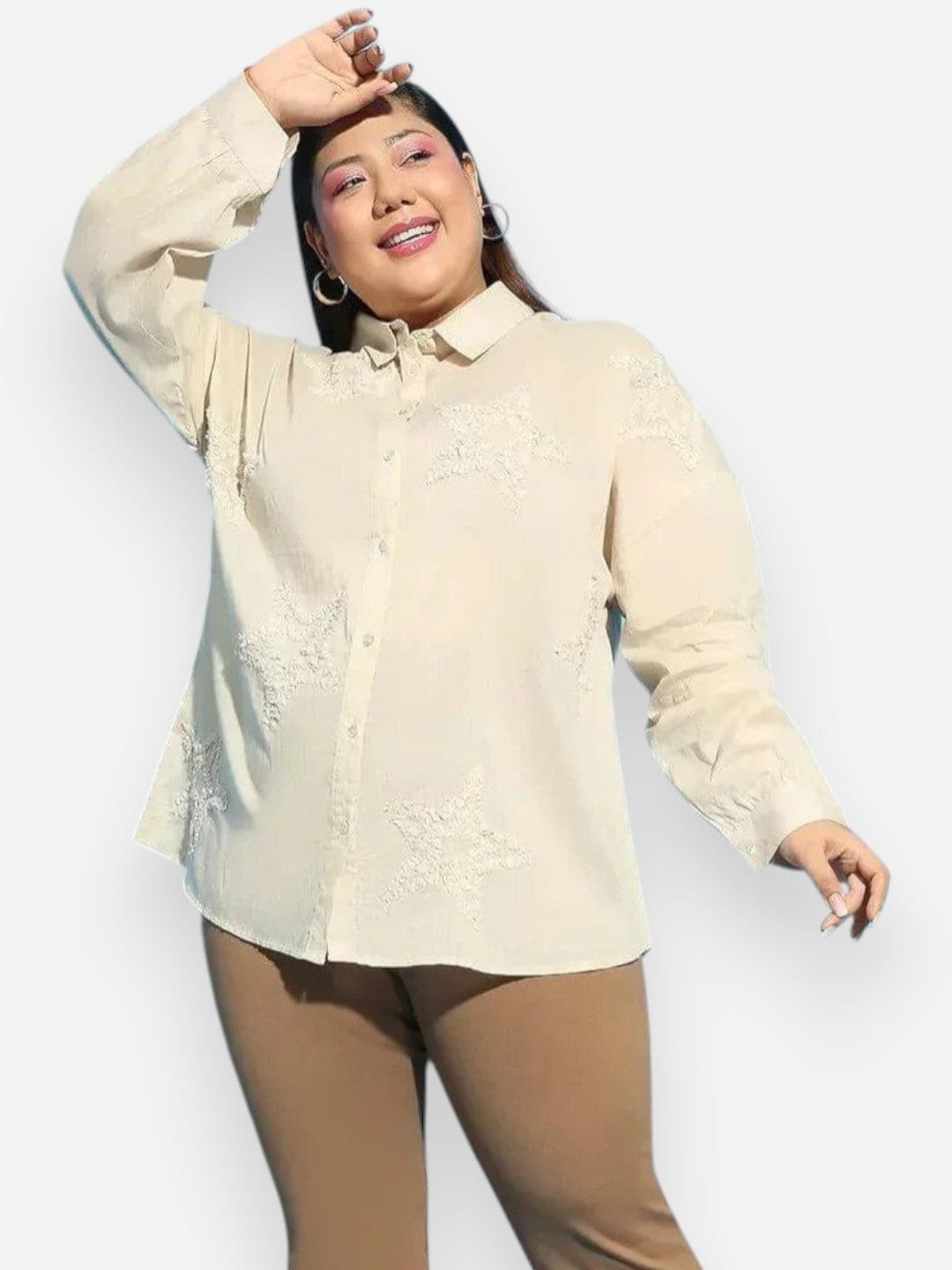 plus-size-shirt-beige-cotton