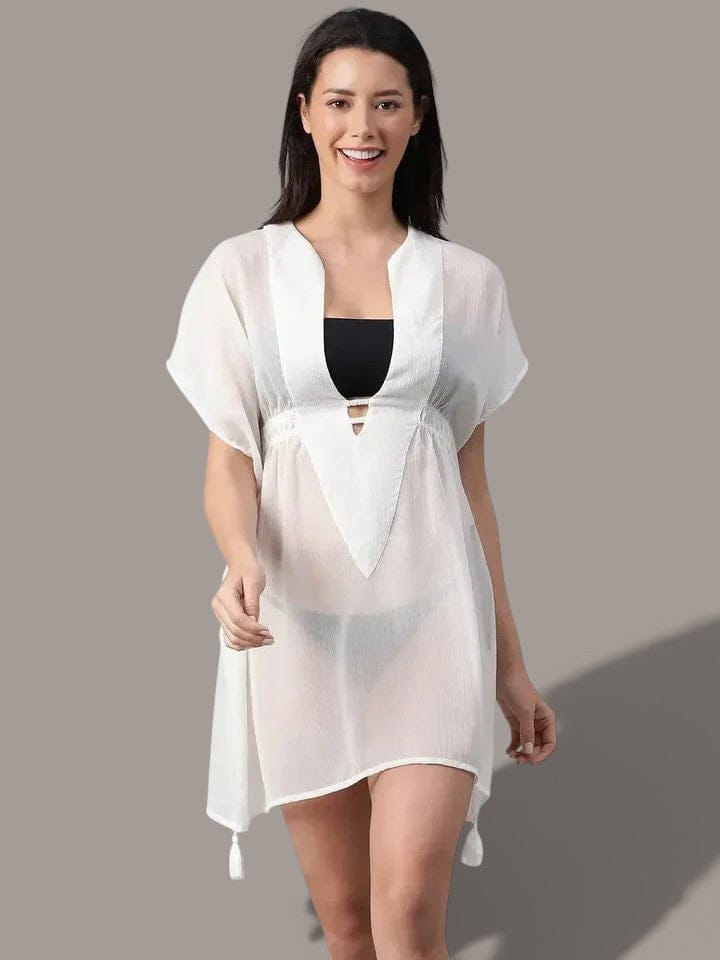White Beachwear Kaftan