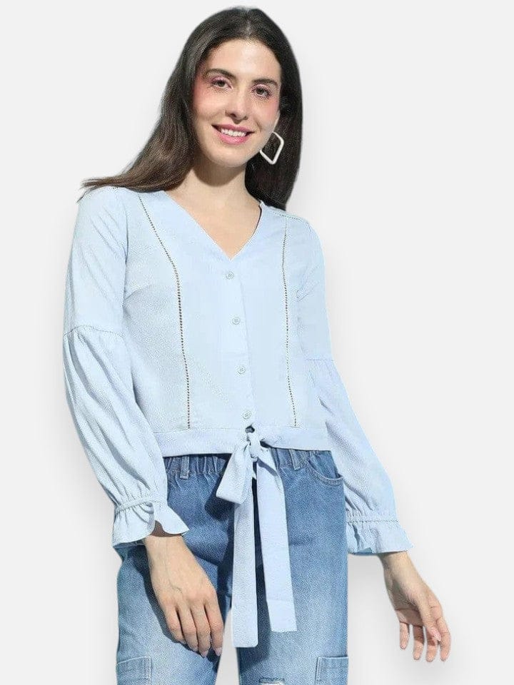 Women Blue Top