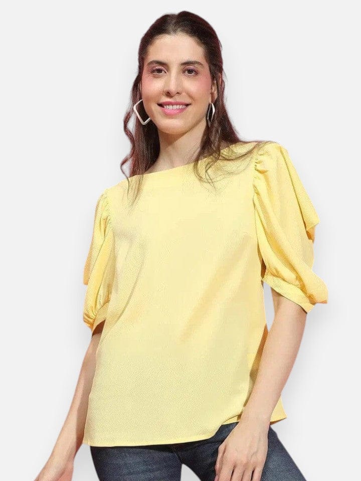 Women Yellow Top