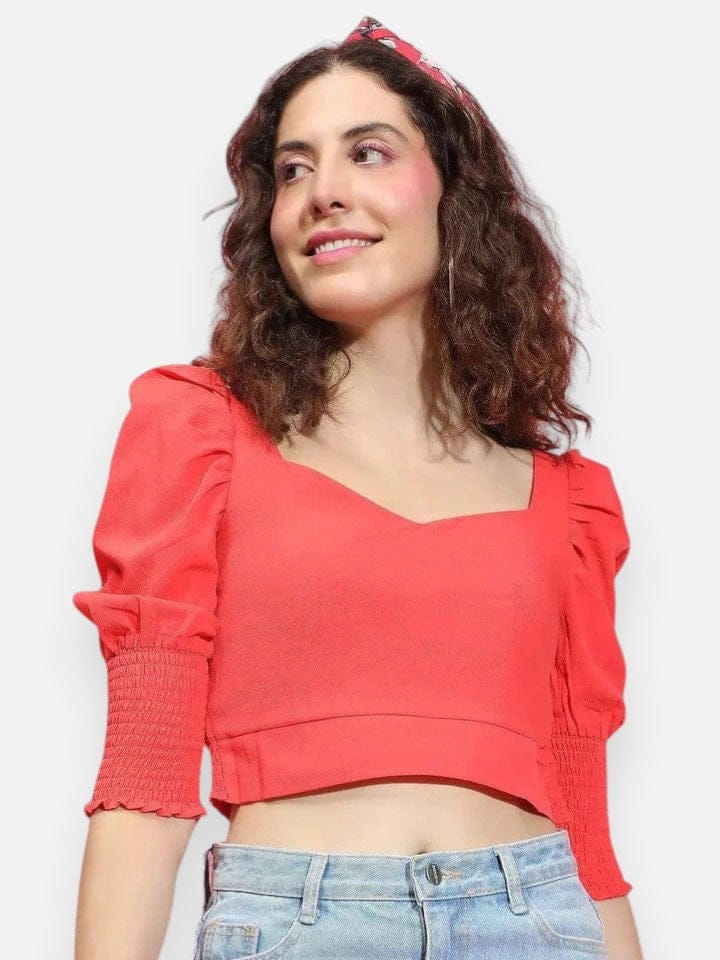 Red Crop Top