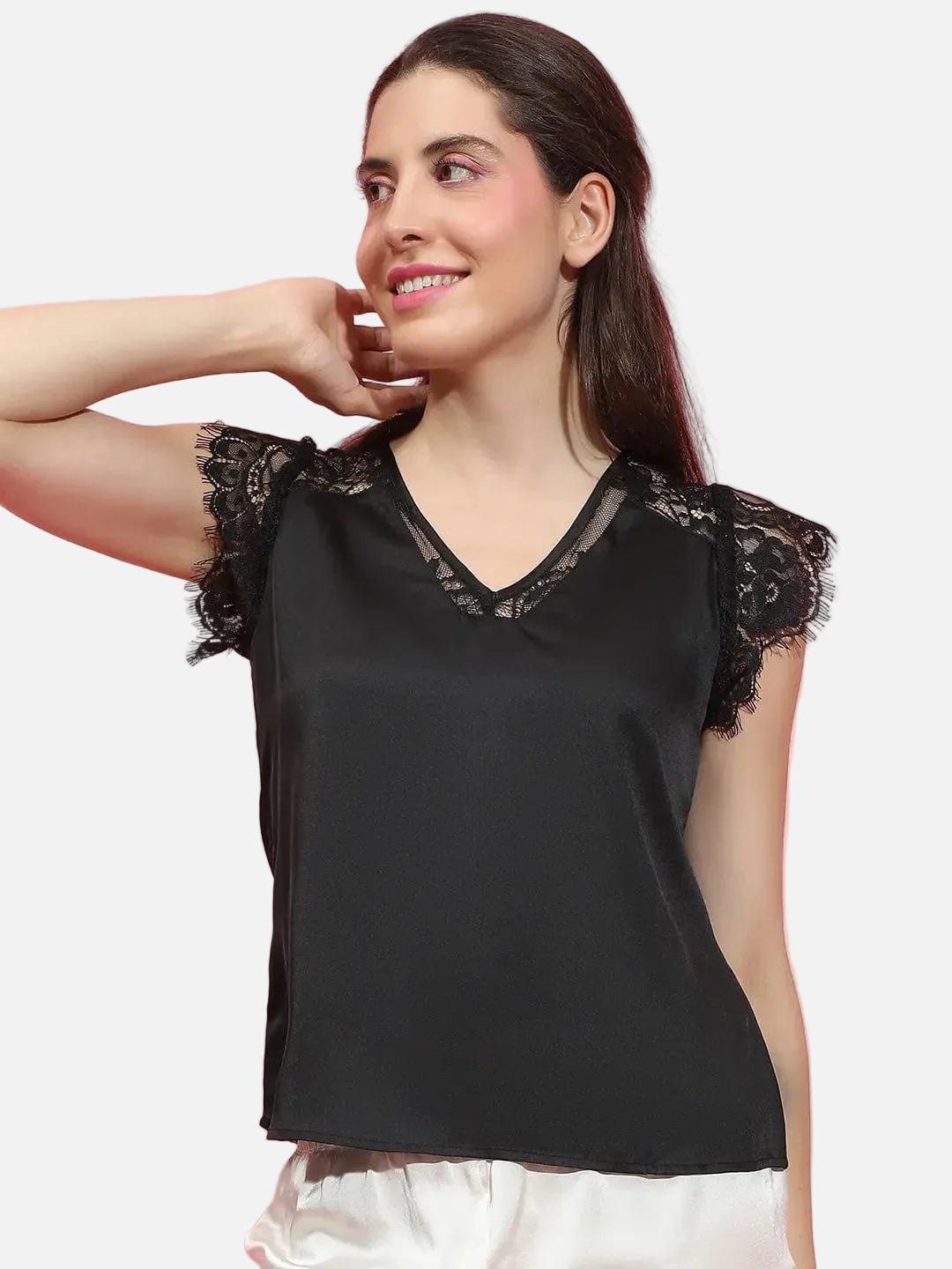 Black Nightwear Top