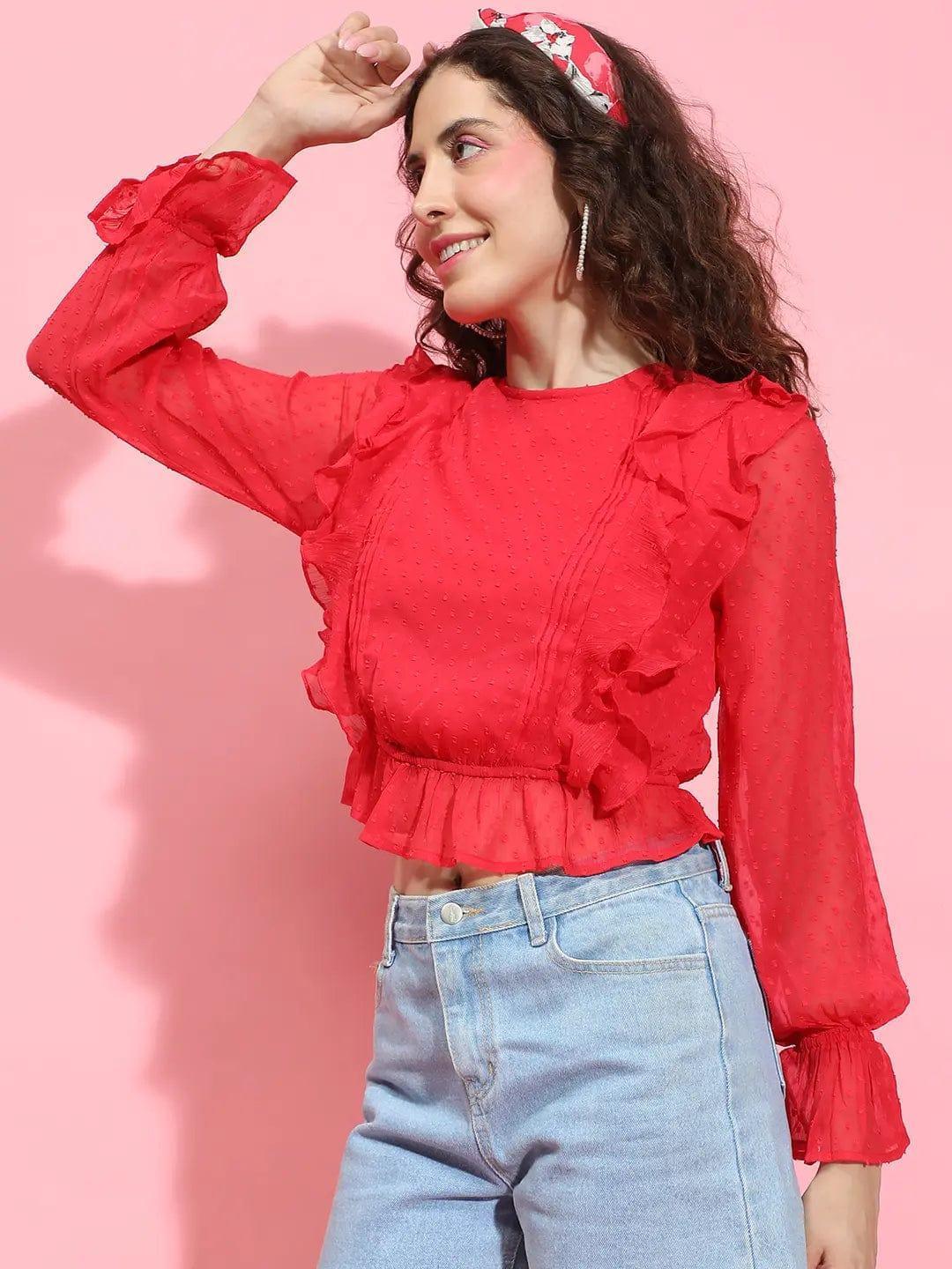 Women Red Top