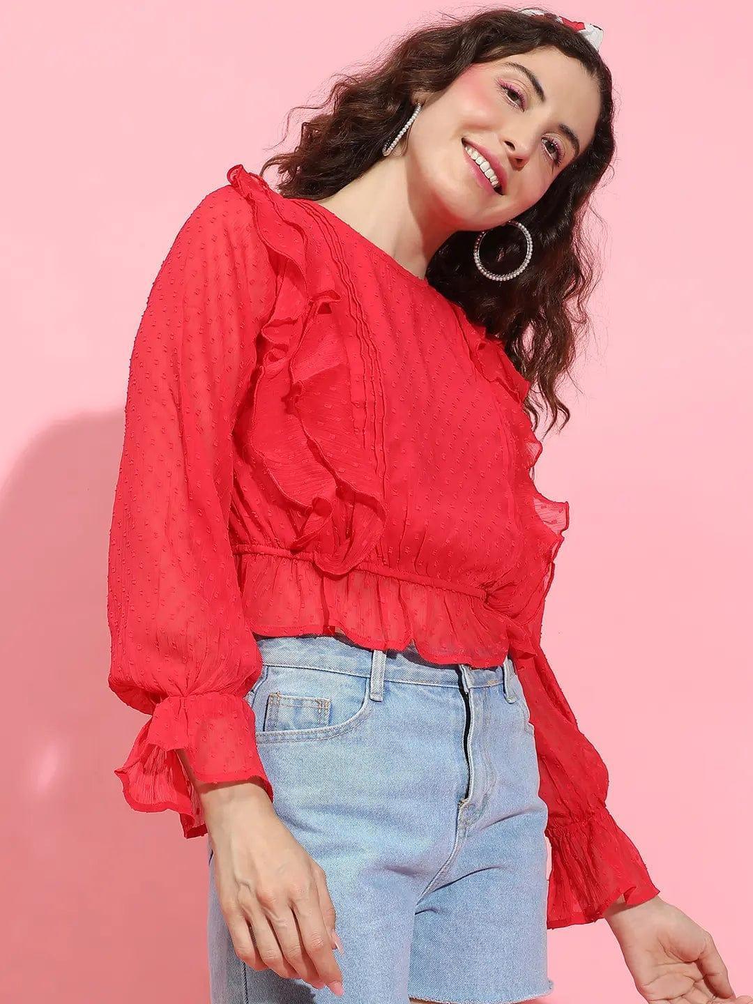 Women Red Top