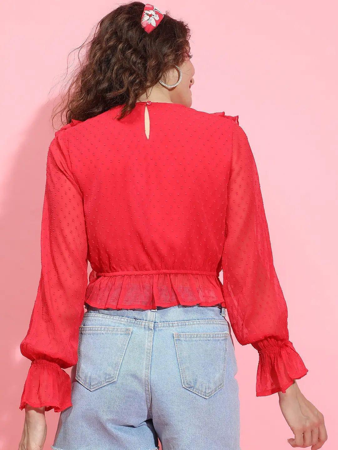 Women Red Top