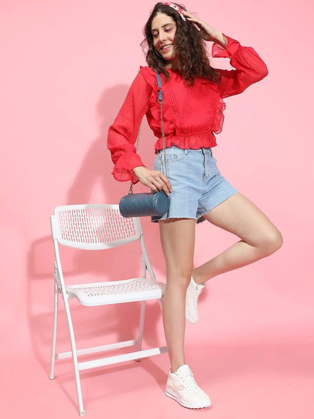 Women Red Top