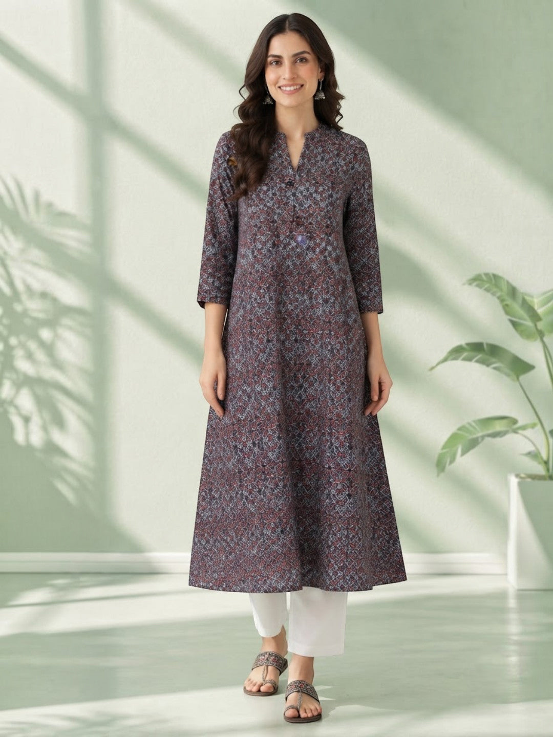 Multicolor Floral Print Tunic