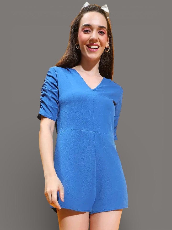 Women Blue Playsuit