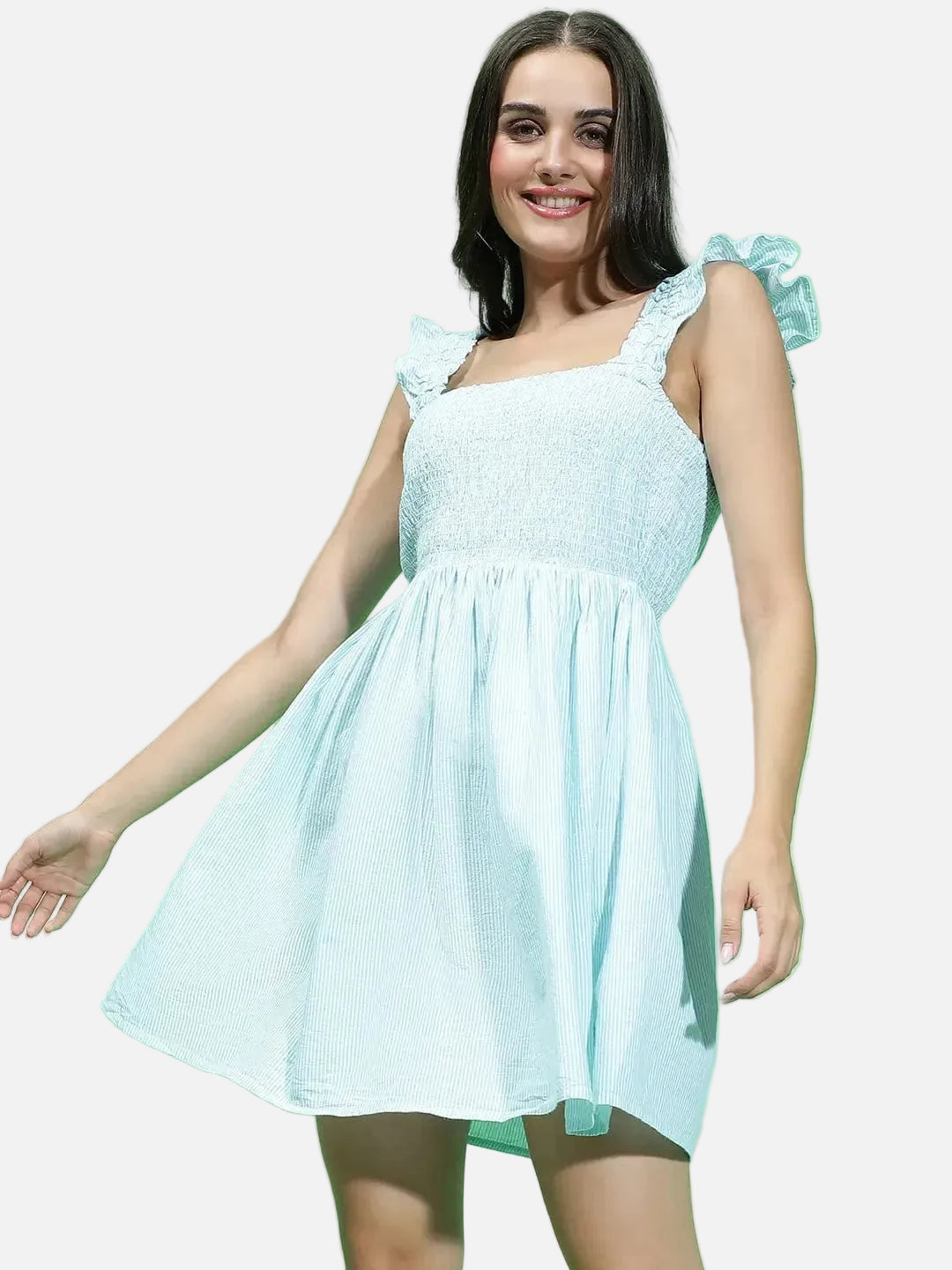 Light Green Cotton Dress